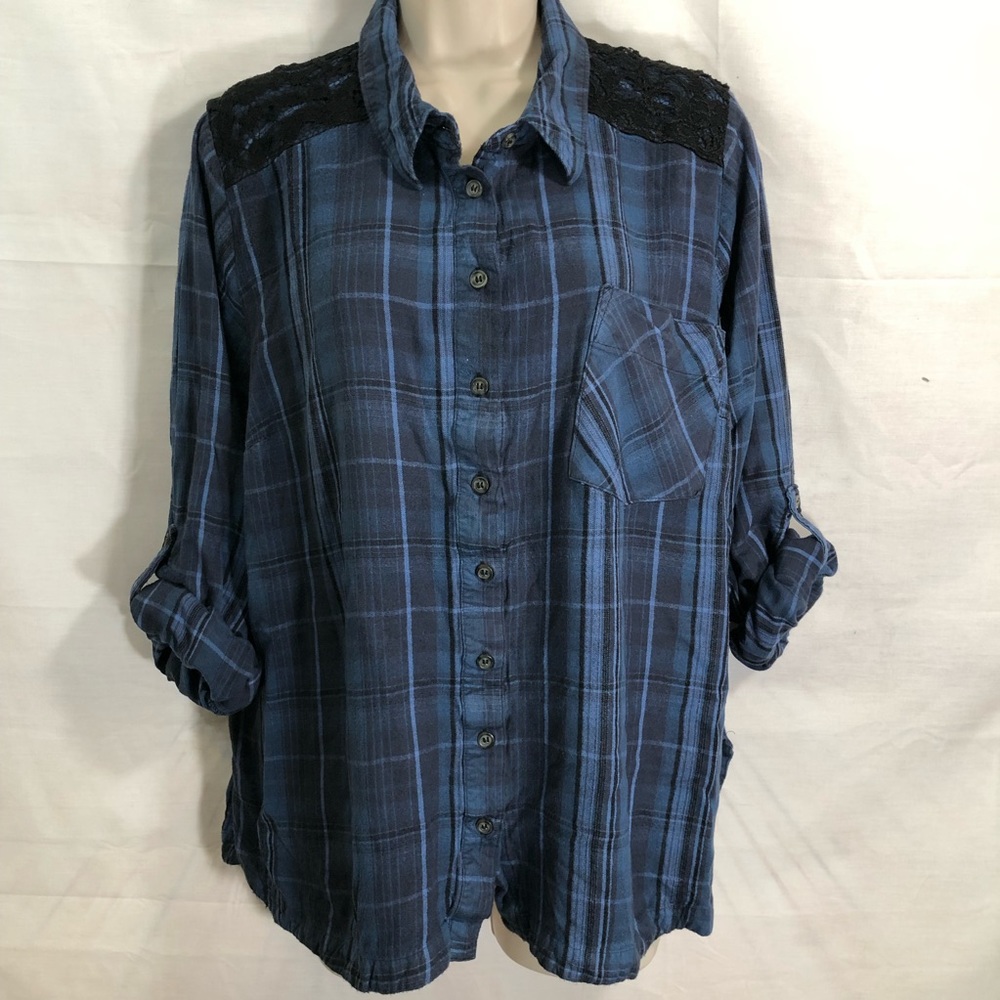 Lane Bryant | Madras pattern shirt